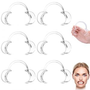 Ecarteur Bouche, 6PCS Ecarteur Dentaire Jetables C-Forme Ouvre pour Inspection Orale,Le Traitement,Blanchiment Dents (GloriseGO, neuf)