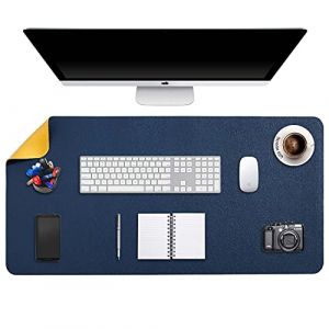 DOBAOJIA Sous-Main Bureau, Tapis de Bureau, Tapis de Clavier et Souris, Tapis de Portable, Pad &Eacute;criture, Mouse Pad XXXXL, pour Bureau/Maison/Gaming, Double Face en Cuir PU 100 x 50cm (DOBAOJIA, neuf)