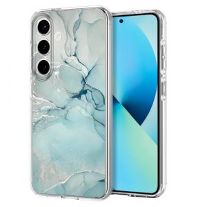 DiyGody Housse de Protection pour Samsung Galaxy S24 Plus 6,7 Pouces avec Marbr&eacute; Brillant, Coque en Silicone TPU Ultra Fine pour Galaxy S24 Plus 5G 2024, &Eacute;tui Antichoc Anti-rayures Antid&eacute;rapante, Vert (DiyGodyEU, neuf)