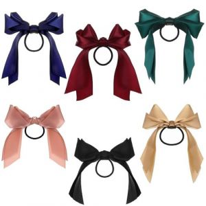 Trixes Lot de 6 Attaches &agrave; Cheveux Ruban Elastique Accessoire Cheveux Fille Coloris Assortis (Digiflex FR, neuf)