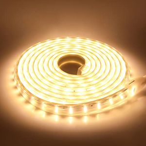 Wisada 220V Ruban &agrave; LED, 120Leds/m Bande Etanche, Lumineux Bandeau, 2832 IP67 Etanche Bande Strip Led pour la Maison,la Cuisine,Television,Lumiere Chambre (1m, Blanc chaud) (newtopp100, neuf)