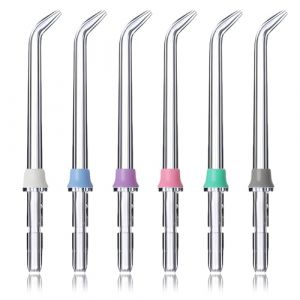 6 PCS Embouts Jet Dentaire Haute Pression pour Waterpik WP-100, WP-660, WP-250, Flosser Embouts de Rechange pour Waterpik Water Flosser, Nettoyage des Appareils Dentaires, Des Dents Propres (HaoHaoDeHeHu, neuf)