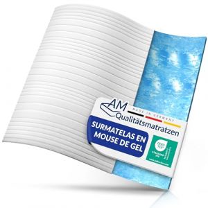 AM Qualitätsmatratzen - Surmatelas 180 x 190 en Mousse Gel - Surmatelas Souple et Adaptable - Housse de surmatelas Amovible et Lavable - Surmatelas memoire de Forme 180x190 6 cm - Haute qualité (AM Quality, neuf)