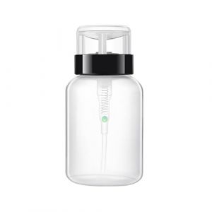 Vbnuyhim Distributeur de bouteille à pompe à pression, pompe à dissolvant pour vernis à ongles, distributeur de bouteille de presse rechargeable, distributeur de bouteille vide en PP pour dissolvant (Bimmmm, neuf)