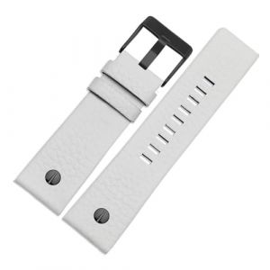 LUGEMA Bracelet montre en cuir v&eacute;ritable 22 24 26 27 28 30 mm &agrave; grain de litchi Compatible avec Diesel DZ4316 DZ7395 DZ7305 Bracelet montre en cuir, 30mm, Agate (SiChouStore, neuf)