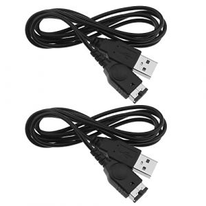 EMSea 2pcs Câble de Chargeur d'alimentation USB Compatible avec Nintendo NDS/Gameboy Advance SP Câble de Charge USB Accessoires de Plomb, Noir (EMC_Store, neuf)