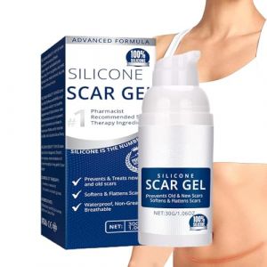 Gel De Cicatrice En Silicone – Crème Avancée Pour L'élimination Des Cicatrices | Réduit Les Cicatrices D'acné, De Brûlures, De Chirurgie Et De Vergetures | Réparation De La Peau Lisse Et Uniforme, 30 (firunb, neuf)