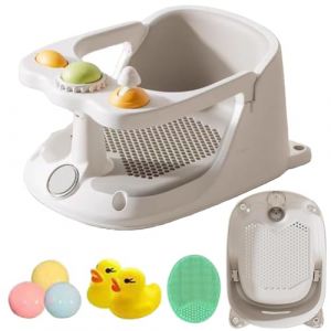 Chaise de baignoire pour b&eacute;b&eacute; pour le bain pour tout-petit | Chaise de baignoire aux ventres pour b&eacute;b&eacute; assis, nourrisson assis si&egrave;ge de bain, si&egrave;ge de soutien &agrave; douche pour nourrissons avec ventou (fiutant, neuf)