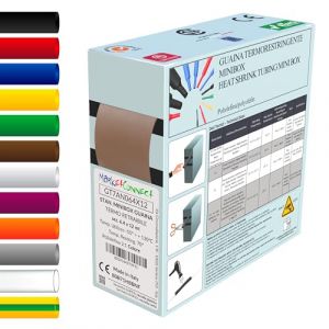 MarketConnect® Gaine Thermorétractable Ø 16 mm, L 6mt • MARRON • MINIBOX 2:1 BIG (MARKETCONNECT, neuf)