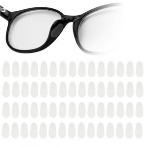 30 Paires Coussinet Lunettes Nez, Plaquette Nez Lunettes,Anti Glisse, Protection Nez pour Lunette et Lunettes de Soleil (1 mm Transparent) (SAYAYI, neuf)