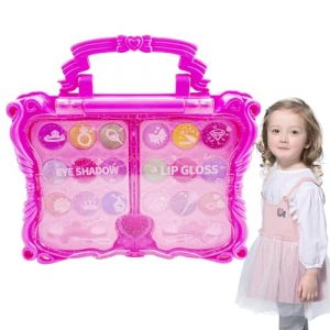 Kit De Maquillage Pour,Cosm&eacute;tique Princesse - Coffret de Maquillage Lavable pour Petite Fille | Pour Les Anniversaires Les F&ecirc;tes &Agrave; La Maison Les Salles De (Mottled time, neuf)