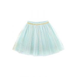 Jupe tutu pour b&eacute;b&eacute; et enfant fille - Ciel &eacute;toil&eacute; - Paillettes - Mini jupe en tulle - Jupe de ballet avec taille &eacute;lastique - Jolie pour 2 &agrave; 12 ans, 01 bleu clair., 5-6 ans (Camilife, neuf)