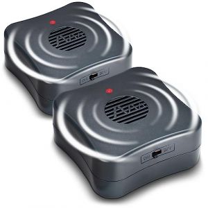 Gardigo&reg; R&eacute;pulsif Ultrason Anti-Souris et Rats Lot de 2 &ndash; Dispositif Mobile &agrave; Piles sans Produits Chimiques &ndash; Port&eacute;e 40 m&sup2; &ndash; Anti Rongeur &Eacute;cologique pour Cave, Grenier, Garage, Entrep&ocirc;t, Jardin (tevigo gmbh, neuf)