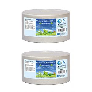 imima Pierre à Lécher Minérale Cheval MultiVitamin BRONCHIAL Set de 2 x 3kg - Pierre à lécher pour Chevaux Moutons chèvres gibier et Boeuf - Pierre à Lécher Minérale de Sel (DOCARI - Everything Family, neuf)