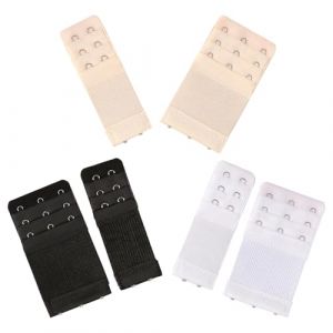 6 Pi&egrave;ces Extension de Soutien Gorge, Rallonge Soutien Gorge 3 Rangs 2 Crochets 3 Crochets, extensions de soutien - gorge, Confort et Polyvalence pour Toutes Les Tailles de Soutien-Gorge (SUSUWang1300, neuf)