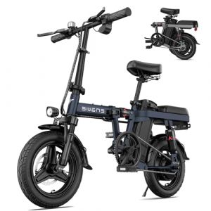 ENGWE Vélo Électrique avec Batterie Amovible 48V 10Ah, Vélos Électriques 14 Pouces, Velo Electrique Pliable 25km/h, Jusqu'à 50km T14 (Bleu) (ENGWE EBIKE, neuf)