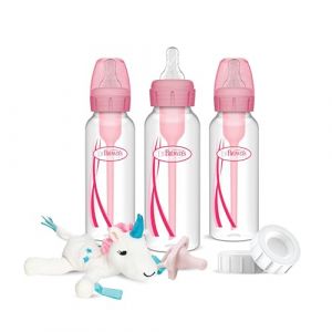 Dr. Brown's Natural Flow&reg; Anti-Colic Options+&trade; Narrow Biberon pour b&eacute;b&eacute; 250 ml + coffret cadeau avec &agrave; d&eacute;bit lent de niveau 1 (BERRYDEALS INC, neuf)