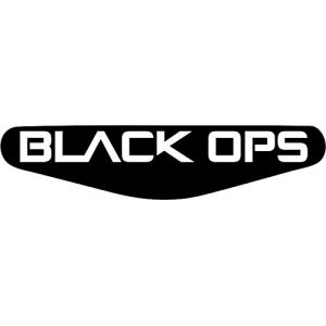 Autocollant pour barre lumineuse de manette PlayStation PS4 Motif au choix Call of Duty: Black Ops (schwarz) noir (Decus Deutschland, neuf)