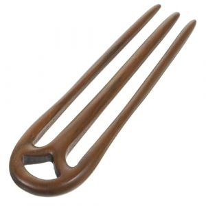 VICASKY Fourchette à Cheveux Rétro Bois De Santal Épingle à Cheveux Trois Dents Pour Soirées Et Bals Épais (Belicious Helper, neuf)