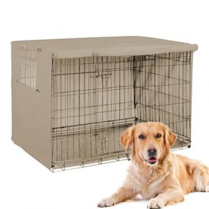Missmisq Housse De Cage pour Chien, Housse De Protection pour Cage De Chien Imperméables Et Durable, Bache Cage Chien, Housses De Cage pour Cage De Chien en Tissu Oxford, Protection Cage pour Chien (nubayer, neuf)