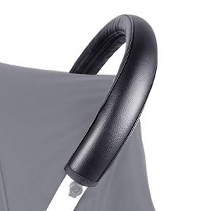 Favengo Couverture Protection pour Poignée Poussett En Pu 51.5x12 cm Poussette Poignée Barre Couverture Housse pour Barre de Protection Poussettes Housse de Protection Guidon Poussette,Noir (DANITEKS, neuf)