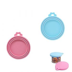RTRTGS Couvercles Silicone de Conserve, Coque en Silicone pour Animal Domestique Peut Couvertures, Pet Food Can Lids, 3 en 1 Couvercle Boite Conserve Chat, pour des Tailles Multiples (RTRTGS, neuf)
