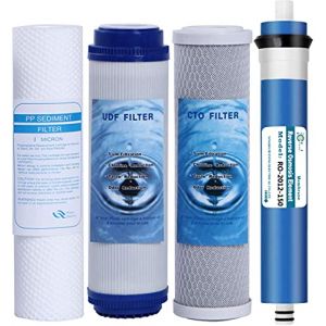 HUINING Wasserfilter-Set, Ersatz-Kartusche, 25,4 x 6,3 cm, 5 Mikron f&uuml;r alle Heim-RO-Systeme, jede Standard-RO-Einheit und Wasserfiltersystem unter der Sp&uuml;le (150 g) (HuiNing, neuf)