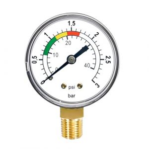 1/4" Pression d'eau Manom&egrave;tre,Syst&egrave;me de Filtre de Sable Manom&egrave;tre,Pression de Piscine,Piscine Manom&egrave; tre, 0-3bar / Psim&egrave;tre Pr&eacute;cis de la Pression d'eau pour les &eacute;tangs de Piscine et de Poisson (KUP Shop SIA, neuf)