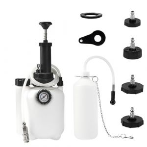 3L Kit De Purgeur De Freins Voiture Manuel,Purgeur De Frein Avec Bouteille De Purge De 1L Et 4 Adaptateurs De Ma&icirc;tre-Cylindre,Compatible Avec Plupart Des V&eacute;hicules Europ&eacute;ens,Une Utilisation En Atelier (taoxin oz, neuf)