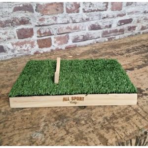 ALL SPORT VINTAGE - Socle de Ballon de Rugby Green en Bois Massif Teinte Naturel - Le Sénior. Marque Française. (ALL SPORT VINTAGE, neuf)