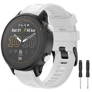 MYSNBKN Bracelet de Montre pour Garmin Forerunner 955/Forerunner 945/Forerunner 935, Bracelet de Montre Sport en Silicone 22 mm pour Fenix 5/Fenix 5 Plus/Quatix 5 (MYSNBKN-FR, neuf)