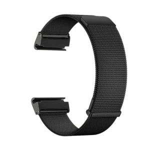 M&eacute;tal Bracelets pour Garmin Forerunner 955/ 935/ 945 Bracelet de Montre, Double Magn&eacute;tique R&eacute;glable Milanais en Acier Inoxydable Bande de Remplacement avec Garmin Forerunner 955/ 935/ 945 Sangle (1) (Kemikeji, neuf)