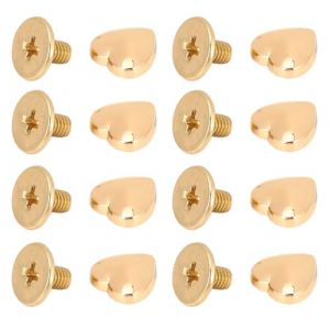 Yechiry 20 Pcs 8 Mm Rivet Coeur en M&eacute;tal, M&eacute;tal de D&eacute;coration de Coeur en Semets Rivets Stewets, D&eacute;coratif Cardine de, en Cuir pour Ceinture, V&ecirc;tements, Bourse, Sac &agrave; Main (GOLD) (Recrearts, neuf)