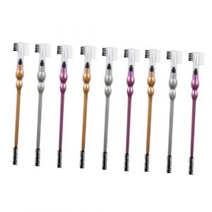 VALICLUD 9 Pièces Brosse à Sourcils et Cils Outil Multifonctionnel de Maquillage avec Tête et Design pour Usage Domestique et Salon (Cedongh, neuf)