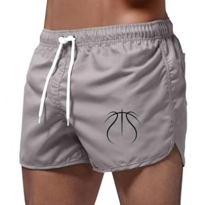 Short Surf Homme Maillot De Bain 3XL avec Boxer Intégré Pyjama Polaire FemmePiscine Camouflage Plage Vetement Ete Shorty Slip Tee Shirt Grande Taille Mini Poche Zippée Noir XXXL 5XL Bermuda (keicyd, neuf)