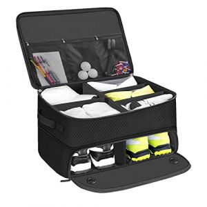 Rurunklee Rangement pour Organisateur De Coffre De Golf | Casier De Golf De Voiture pour Range_r Les Accessoires De Golf | Pliable Lorsqu' n'est Pas Utilis&eacute; (Yi Chi Trading Co., neuf)