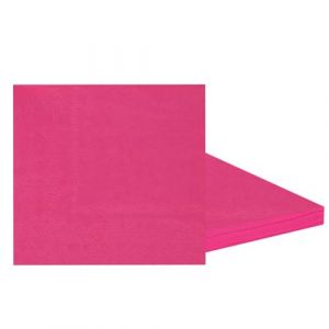 Lot De 20 Serviettes En Papier Jetables Carrées Double Épaisseur Pour Boissons, Déjeuners, Boissons, Fête Barbie, Mariage, Noël, Fête À Thème Arc-En-Ciel, Fuchsia-32CM (yayafunfun, neuf)
