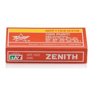 ZENITH Bo&icirc;te de 1.000 agrafes 24/6 (Stock Bureau Maison Bien-&ecirc;tre, neuf)