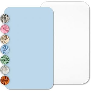 Lovely Hippo Draps Housses 80x160 cm 100% Coton - Compatible Lit Cabane 80x160 cm - sans Produits Chimiques (Blanc/Bleu, 80 x 160 cm) (VRC Products France, neuf)