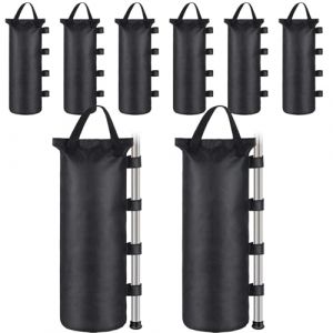 CAUTIOUS 8 PCS Sac de Sable 800d Tissu Oxford Sac de Poids pour Tonnelle Sac de Sable pour Pieds de Tonnelle Sac de Lestage Sable 10kg pour Tente Pop-up Parasol Pavillon Noir (eMeta-eHifi EU, neuf)