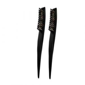 VICASKY 2 Pièces Brosse à cheveux minces brosse à cheveux lisse brosse à cheveux pour chignon lisse brosse à taquiner les cheveux brosse à cheveux en poils Bois Black (Micanties, neuf)