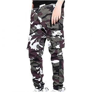 AEGJEGVD Pantalon Cargo Homme Militaire Camouflage Pantalon Cargo Homme Militaire Tactique Pantalon de Chasse Pantalon de Surv&ecirc;tement pour Homme Pantalon de Jogging Pantalons de Randonn&eacute;e Homme (⭐⭐⭐⭐⭐AEGJEGVD⭐⭐⭐⭐⭐, neuf)