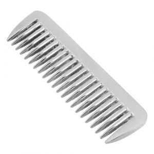 Lurrose Peigne Aluminium Lustr&eacute; pour Toilettage Chevaux et Animaux Dents Fines Anti-pellicules Outil Polyvalent pour D&eacute;m&ecirc;lage et Massage Peau Sensible (Veronicoar, neuf)