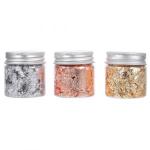 COLLBATH Flocons de Or Scintillants pour Nail Art Autocollants D&eacute;coratifs DIY Bouteilles pour Manucure Maison et Salon Accessoires Ongles pour F&ecirc;tes et &Eacute;v&eacute;nements (JianLui, neuf)