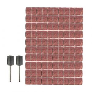 Bandes de pon&ccedil;age ongles &ndash; Kit cylindre &eacute;meri 0,5 pouces, manchons en , de forage avec rotation constante | Solution &agrave; grains fins pour le lissage cuticules, le polissage couc (yaomuy, neuf)