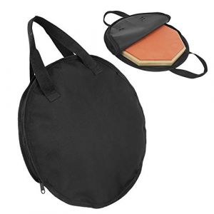 Sac de Tambour Chamanique 30 &times; 30 &times; 1, Portable, 14 Pouces, Sac de Pratique de Tambour Muet, Sac de Transport en Tissu Oxford Noir (Tuojingwan, neuf)