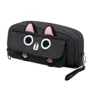 LJCZKA Trousse &agrave; Crayon Chat Kawaii pour Filles Gar&ccedil;ons, Trousse Scolaire Grande Capacit&eacute; avec 4 Compartiments pour &eacute;tudiants &eacute;cole, Bureau, Maison (LJCZKA, neuf)