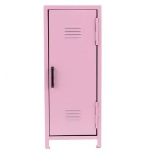 TOYZFRIENDY Mini Organisateur de Maquillage en M&eacute;tal Rose, Coffre-fort de Bureau Verrouillable avec Serrure et Cl&eacute;s, Bo&icirc;te de Rangement D&eacute;corative pour Cosm&eacute;tiques, Rangement Compact (Muliuin, neuf)