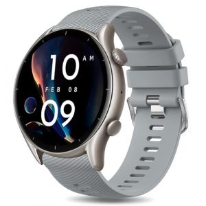 YLK Bracelet Compatible avec Amazfit GTR 4/GTR 3 Pro/GTR 3/GTR 2/GTR 2e/GTR 47mm/Stratos 3/Stratos 2 Homme Femme, 22mm Silicone Bracelet de remplacement Amazfit GTR 4/GTR 3/GTR 2 (Gris) (YYSuoEn, neuf)