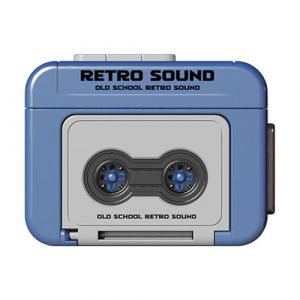 Lecteur De Cassettes Audio Porte-cl&eacute;s, Mini Magn&eacute;tophone Porte-cl&eacute;s, Lecteurs Cassettes Portables R&eacute;tro Enregistreur Portecl&eacute;s avec Musique, Vintage Mini Cassette Audio Enregistreurs Lecteur (Grtongyt, neuf)